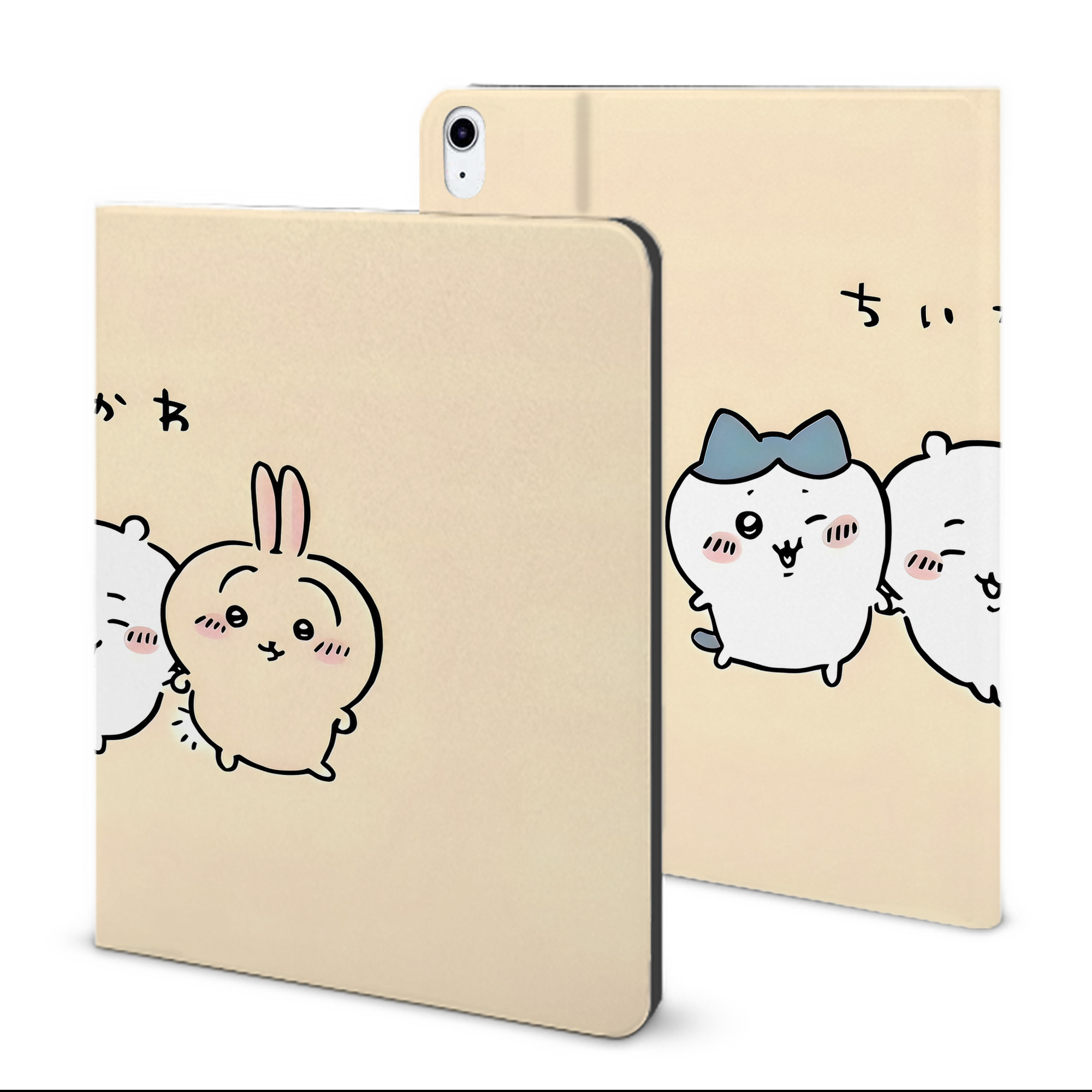 （画像用） ちいかわ Chii-kawa IPad ケース ブック型 PUレザー TPU 耐衝撃 軽量 薄型 ペン収納なし 全面保護 IPad 各モデル対応